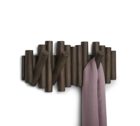 Umbra UMBRA wieszak na ubrania PICKET RAIL ciemny orzech