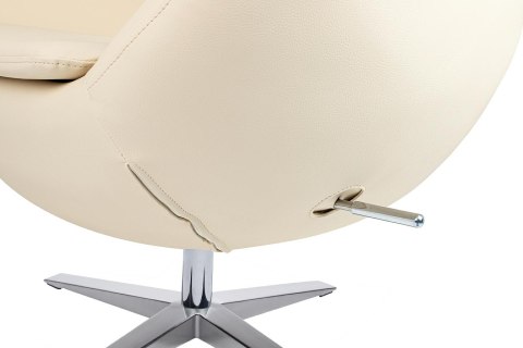 King Home Fotel EGG SZEROKI PU beżowy