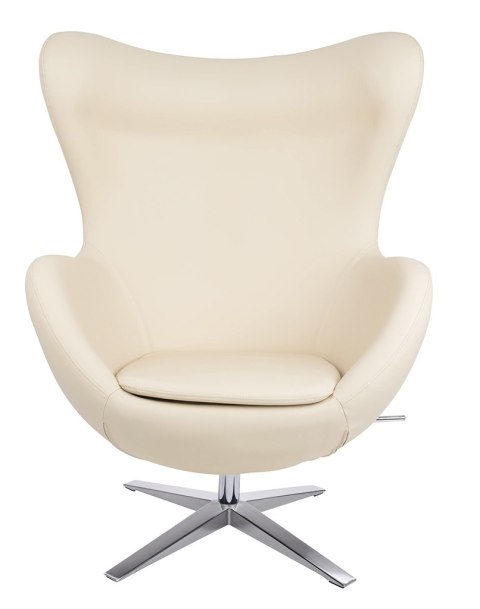 King Home Fotel EGG SZEROKI PU beżowy