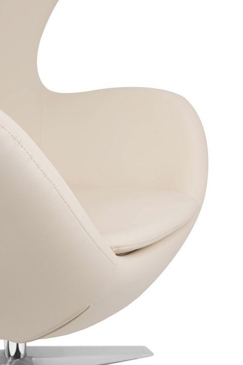 King Home Fotel EGG SZEROKI PU beżowy