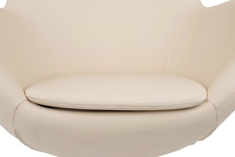 King Home Fotel EGG SZEROKI PU beżowy