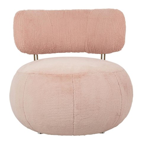 King Home Fotel LOW TEDDY PINK różowy - stal
