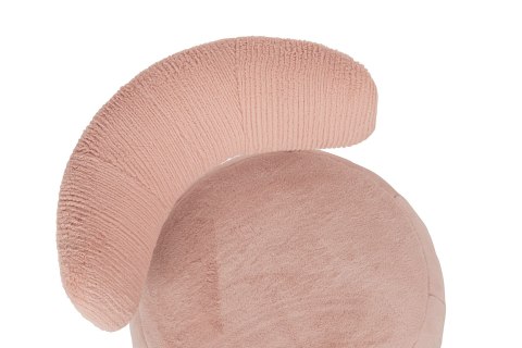 King Home Fotel LOW TEDDY PINK różowy - stal