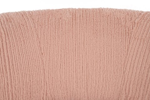 King Home Fotel LOW TEDDY PINK różowy - stal