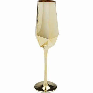 Kare Design KARE komplet 4 kieliszków do szampana DIAMOND 365 ml złoty