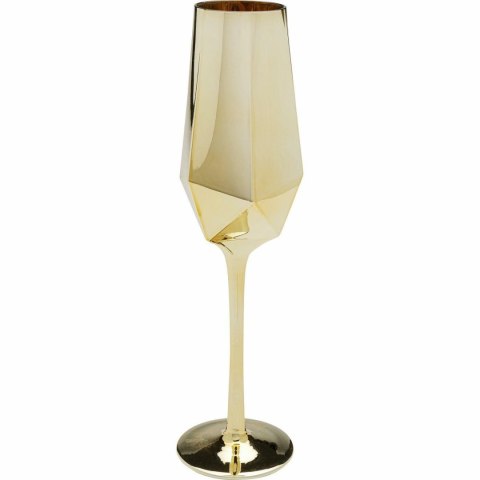 Kare Design KARE komplet 4 kieliszków do szampana DIAMOND 365 ml złoty