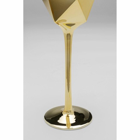 Kare Design KARE komplet 4 kieliszków do szampana DIAMOND 365 ml złoty