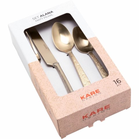 Kare Design KARE zestaw sztućców ALANA MATT PEARL 16 szt.