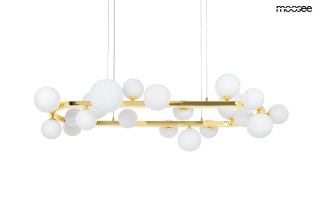 Moosee MOOSEE lampa wisząca ALURE OVAL 120 złota/mleczna