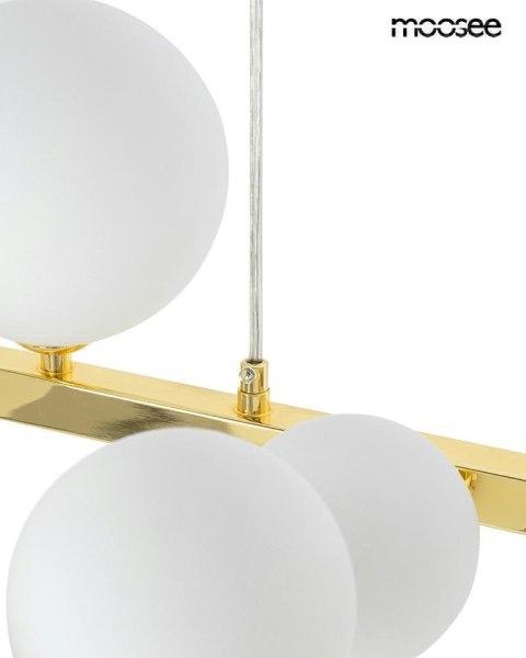 Moosee MOOSEE lampa wisząca ALURE OVAL 120 złota/mleczna