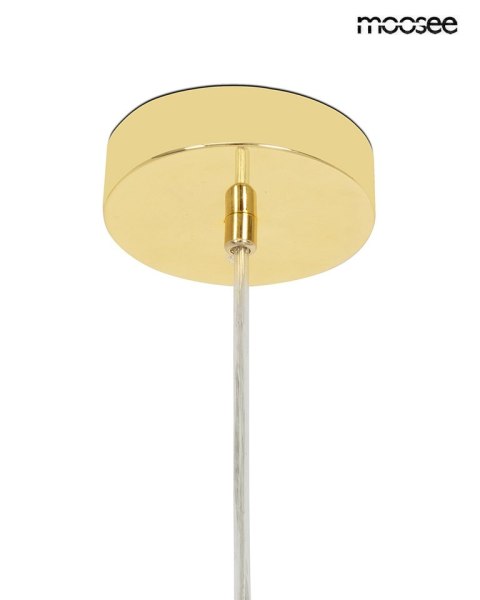 Moosee MOOSEE lampa wisząca ALURE OVAL 120 złota/mleczna