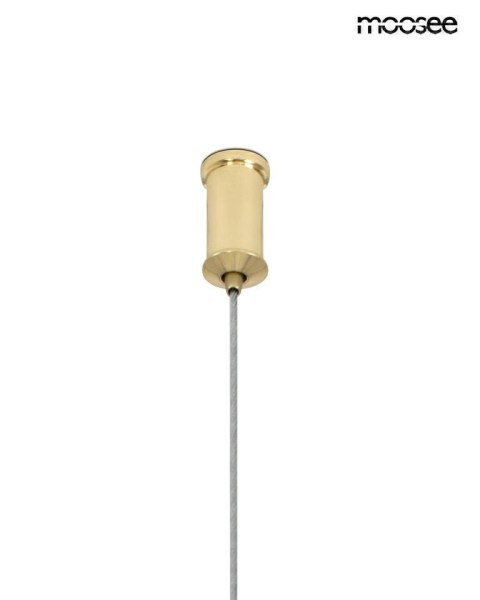 Moosee MOOSEE lampa wisząca ALURE OVAL 120 złota/mleczna