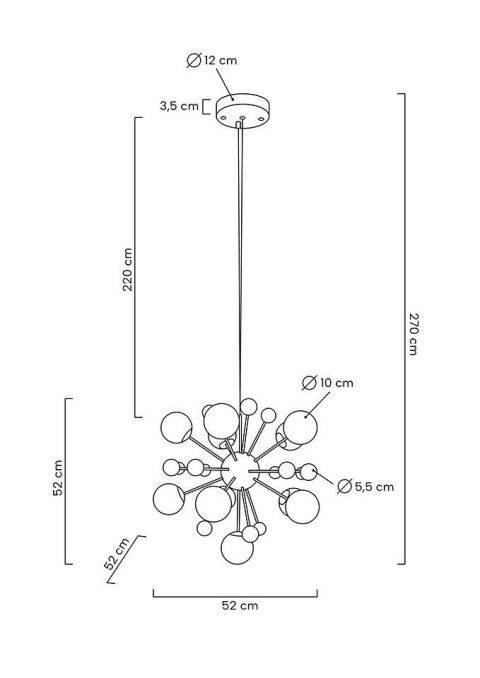 Moosee MOOSEE lampa wisząca AURELIA złota
