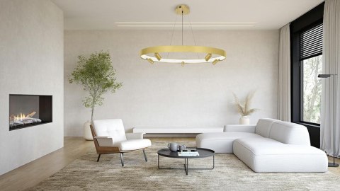 Moosee MOOSEE lampa wisząca CIRCLE SPOT 98 GOLD złota