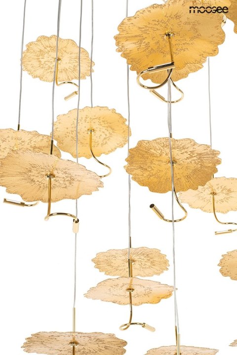 Moosee MOOSEE lampa wisząca LEAFS DISC złota