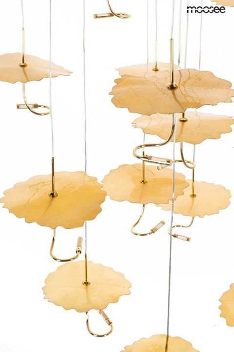 Moosee MOOSEE lampa wisząca LEAFS DISC złota