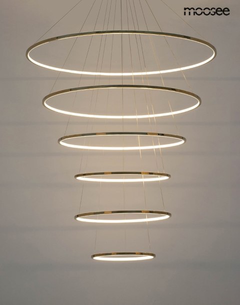 Moosee MOOSEE lampa wisząca RING SLIM XL złota
