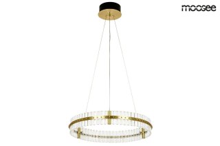 Moosee MOOSEE lampa wisząca SATURNUS 70 złota - LED, kryształ, stal szczotkowana