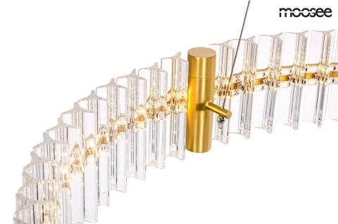 Moosee MOOSEE lampa wisząca SATURNUS 70 złota - LED, kryształ, stal szczotkowana