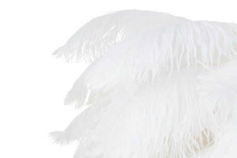 Moosee MOOSEE lampa wisząca TIFFANY 135 biała mosiądz / naturalne pióra