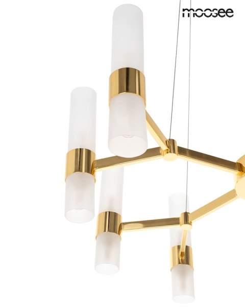 Moosee MOOSEE lampa wisząca TUBS 10 złota