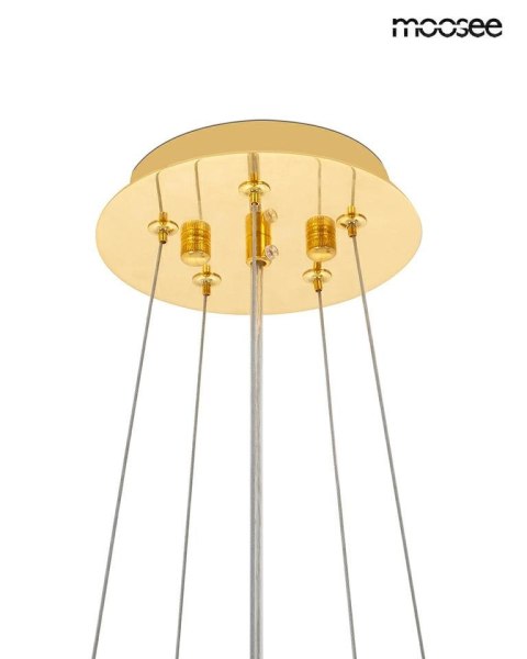 Moosee MOOSEE lampa wisząca TUBS 10 złota