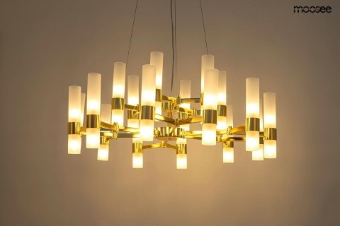 Moosee MOOSEE lampa wisząca TUBS 18 złota