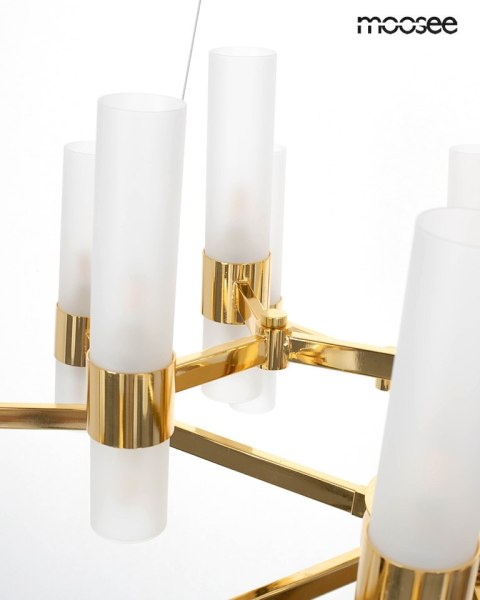 Moosee MOOSEE lampa wisząca TUBS 18 złota