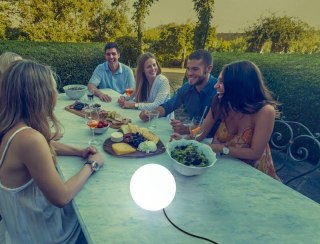 New Garden NEW GARDEN lampa ogrodowa BULY 40 CABLE biała