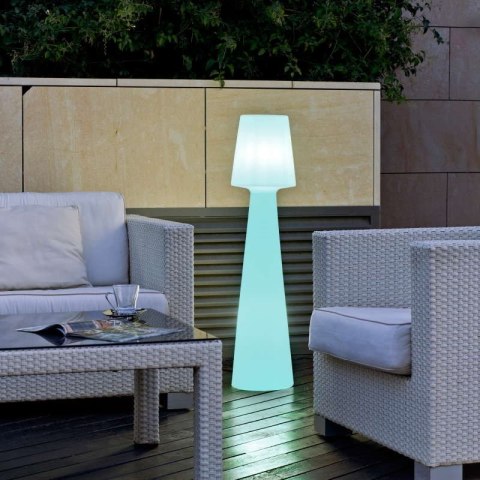New Garden NEW GARDEN lampa podłogowa LOLA 110 BATTERY biała