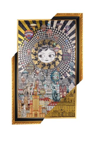 King Home Obraz WARSAW GIRL 110x174 cm