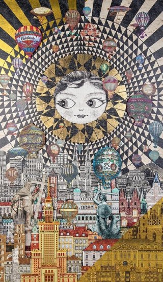 King Home Obraz WARSAW GIRL 110x174 cm