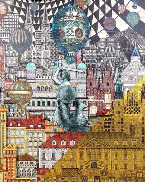 King Home Obraz WARSAW GIRL 110x174 cm