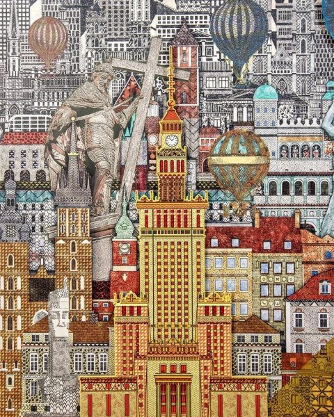 King Home Obraz WARSAW GIRL 110x174 cm