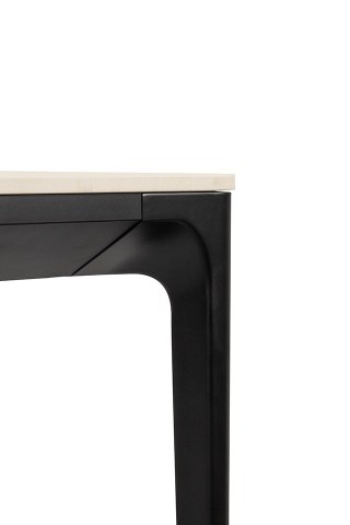 King Home Stół SLIM 240x100 biały, czarny - ceramiczny marmur, aluminium