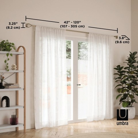 Umbra UMBRA karnisz LOOP 1 107 - 305 cm nikiel