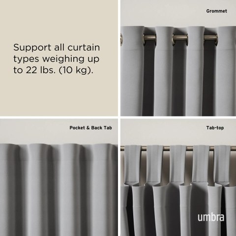 Umbra UMBRA karnisz LOOP 1 107 - 305 cm nikiel