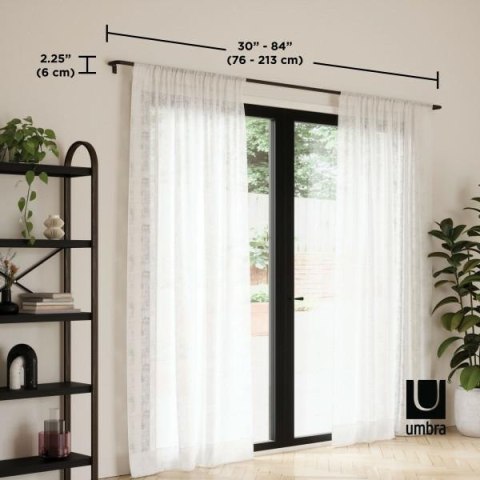 Umbra UMBRA karnisz TWILIGHT 76 - 213 cm czarny mat