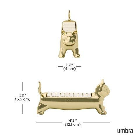 Umbra UMBRA organizer na pierścionki ALI CAT złoty