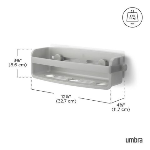 Umbra UMBRA półka prysznicowa FLEX szara