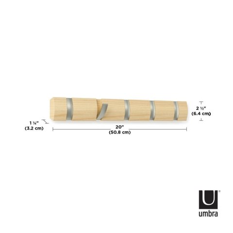 Umbra UMBRA wieszak na ubrania FLIP 5 naturalny