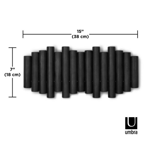 Umbra UMBRA wieszak na ubrania PICKET RAIL czarny