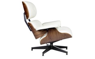 King Home Fotel LOUNGE HM PREMIUM SZEROKI biały - orzech