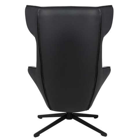 King Home Fotel obrotowy VITA VELVET czarny PU