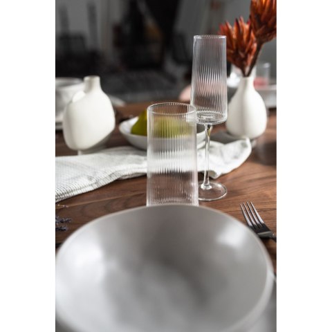 Kare Design KARE komplet 4 kieliszków do szampana RIFFLE 215 ml