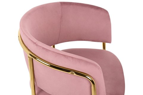 King Home Krzesło barowe DELTA 65 różowe