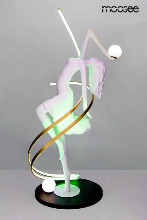 Moosee MOOSEE lampa podłogowa DANCING QUEEN biała