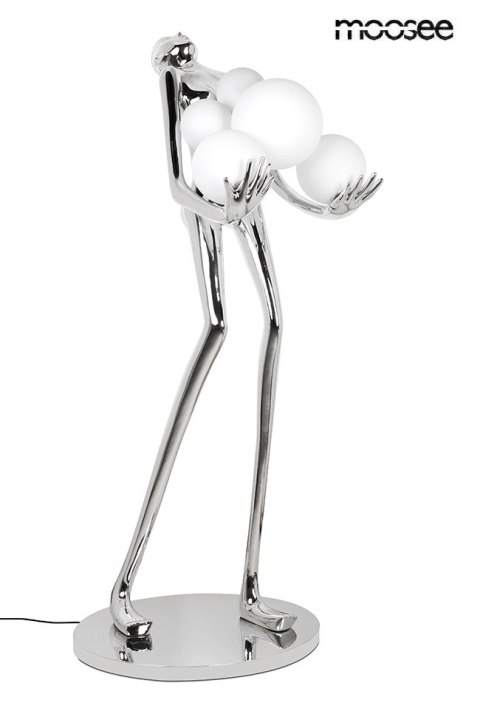 Moosee MOOSEE lampa podłogowa HUMAN SILVER PREMIUM