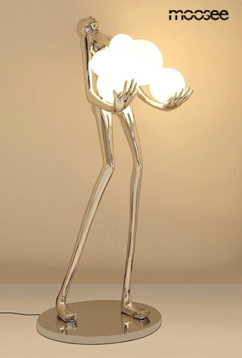 Moosee MOOSEE lampa podłogowa HUMAN SILVER PREMIUM