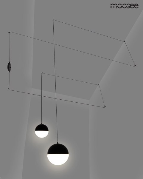 Moosee MOOSEE lampa ścienna BOWL DUO czarna